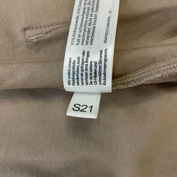 Eileen Fisher Organic Cotton Open Front Cardigan XL Taupe Lightweight Pockets - Picture 8 of 8